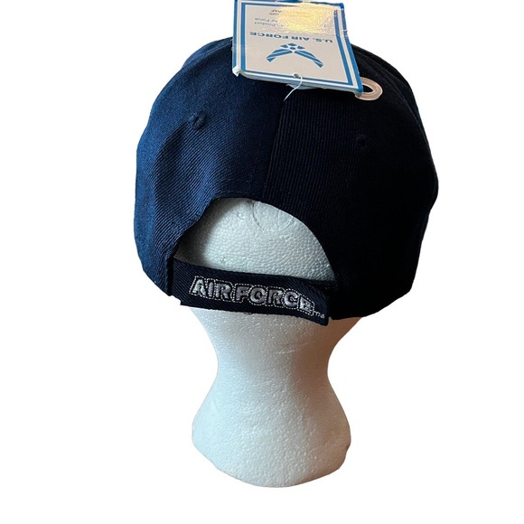 US AIR FORCE LICENSED NAVY BLUE ADJUSTABLE HAT CAP SEAL MILITARY WINGS USAF LOGO - Picture 5 of 6